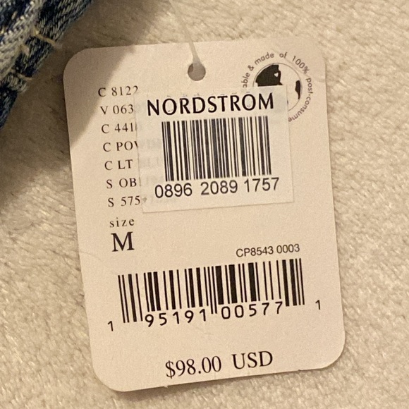 NWT FP We The Free Bibs. Ziggy Denim Overall Straight Leg. Sz. M - Picture 10 of 16